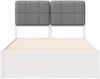 vidaXL Bettgestell mit gepolstertem Kopfteil Hellgrau 120 x 190 cm 3405546 Bild 5