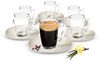 12tlg Espressotassen mit Porzellan Teller Kaffeegläser Mokkatassen Bild 5
