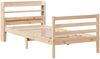 Einzelbettgestell Design für Erwachsene mit Kopfteil ohne Matratze 100x200 cm d3027e Bild 3