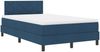 vidaXL Boxspringbett mit Kopfteil Blau 120 x 200 cm Stoff 3338761 Bild 4