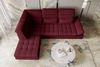 99rooms Ecksofa Toscana, Sofa L-Form, Eckcouch, Bettfunktion, Rundumbezug aus gepolstertem Velours VOGUE Bild 3