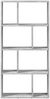 vidaXL Bücherregal Betongrau 60x20x120,5 cm Holzwerkstoff 858150 Bild 5