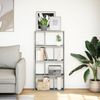 vidaXL Bücherregal Betongrau 60x20x120,5 cm Holzwerkstoff 858150 Bild 3
