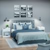 CASARIA® Nachttisch mit Schublade 50cm Weiß Bild 5