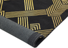 Teppich schwarz / gold 160x230 cm geometrisches Muster Kurzflor VEKSE Bild 5