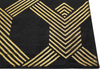 Teppich schwarz / gold 160x230 cm geometrisches Muster Kurzflor VEKSE Bild 4