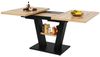 OKWISH Esstisch Moderne Esstisch,Ausziehbar,Esszimmer-Set (Esstisch Teleskoptisch (118-157×70×75 cm) aus MDF und Metall, Ausziehtisch für Küche und Wohnzimmer, Erweiterbar von 118 cm auf 157 cm, Elegant und stabil, 118-157×70×75cm), Esstisch Teleskoptisch Bild 4