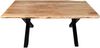 Couchtisch Baumkante 120x80 cm Akazie Naturfarben schwarz X-Gestell 83941417 Bild 2