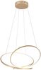 Große dimmbare LED Pendelleuchte DARVIN in Gold, Breite 84cm Bild 2