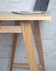 Ragaba Eckschreibtisch mit Schublade und Fußstütze, MDF Eschenfurnier & Massives Eschenholz, 115x85 cm, Naturfinish, Rechts Bild 5