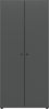 Kleiderschrank 2-türig (B/H/T: 80x176x51 cm) in anthrazit Nachbildung Bild 2