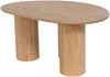 Vente-unique - OSINAR Couchtisch Holz, Platte Beige - B 60 cm x H 40 cm x L 90 cm Bild 5