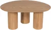 Vente-unique - OSINAR Couchtisch Holz, Platte Beige - B 60 cm x H 40 cm x L 90 cm Bild 3