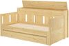 Ausziehbett Sofabett Kiefer massiv natur Zubehör wählbar V-60.78-09mit Rollrost. Matratze und Matratzenbox inkl. Bild 3