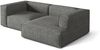 Micadoni Ecksofa Nuria 3-Sitzer Rechts Boucle Graphit Bild 3