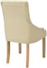 vidaXL Esszimmerstühle 2 Stk. Creme Stoff [243637] Bild 4