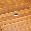 vidaXL 9-tlg. Garten-Essgruppe mit Kissen Massivholz Teak Grau 3059556 Bild 5
