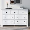 Sideboard Weiß mit mehreren Schubladen, moderne Anrichte mit großem Stauraum, Kippsicherung Bild 4