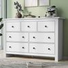 Sideboard Weiß mit mehreren Schubladen, moderne Anrichte mit großem Stauraum, Kippsicherung Bild 5