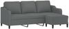 vidaXL 3-Sitzer-Sofa mit Hocker Dunkelgrau 180 cm Stoff 3201136 Bild 3