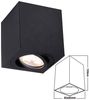 Deckenleuchte SPOTLIGHT | schwenkbar | eckig | GU10 schwarz | Warmweiß Bild 3