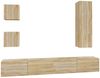 vidaXL 5-tlg. TV-Schrank-Set Sonoma-Eiche Holzwerkstoff 3114448 Bild 2