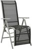 vidaXL Garten-Liegestühle 2 Stk. Textilene und Aluminium Silbern 312197 Bild 2
