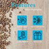 Intirilife Tasse, 1-tlg, Keramik, 1x Kaffeetasse, Teetasse mit Holz Untersetzer Becher Bild 3
