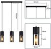 ZMH Esstisch-Pendelleuchte E27 - Moderne LED-Pendelleuchte mit 3 verstellbaren Glühbirnen Bild 3
