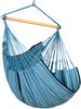 La Siesta Hängesessel HABANA Comfort zebra blau Lounger aus Bio-Baumwolle Hängematte Hängestuhl Bild 5