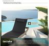 tectake Gartenliege Rattan Sonnenliege, abnehmbares Kopfkissen, 69 x 211 x 41 - 94 cm, Balkonliege Moana, 1 St, für Außen in Natur, widerstandsfähig und UV-beständig, luftdurchlässig, verstellbar Bild 4