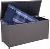 Auflagenbox VERA Braun Kunststoff | Gartenbox Aufbewahrungsbox Kissenbox Gartentruhe Outdoor Bild 2