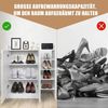 KOMFOTTEU Schuhschrank Schuhregal mit 2 verstellbare Einlegeböden & 4 offene Regale Bild 3