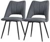 ML-DESIGN Stuhl Esszimmerstühle mit Rückenlehne moderne Design Lounge Küchenstühle (2 St), Polsterstuhl Esstischstühle 2er Set Clubsessel Polyester bis 120kg Bild 4