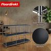Floordirekt Sideboard Metall Concept Epure MK-018, Standregal Lowboard (Standregal Lowboard), verchromtes Metallgestell, 3 Ablagen, B116×T40×H82 cm Bild 4