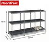 Floordirekt Sideboard Metall Concept Epure MK-018, Standregal Lowboard (Standregal Lowboard), verchromtes Metallgestell, 3 Ablagen, B116×T40×H82 cm Bild 2