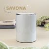 Kosmetikeimer SAVONA 5,5 Liter aus Kunststoff, rund - hellgrau Bild 3
