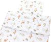TupTam Kinderbettdecke-Set, Ganzjahresdecke, 2tlg., 1x Bettdecke, 1x Flachkissen, Wald Tiere Braun Beige Fuchs Reh Igel Eichhörnchen, 135x100 cm Bild 4