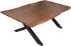 Couchtisch Baumkante 120x80 cm Akazie Nussbaumfarben schwarz X-Gestell 83941401 Bild 2