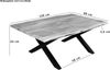 Couchtisch Baumkante 120x80 cm Akazie Nussbaumfarben schwarz X-Gestell 83941401 Bild 3
