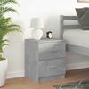 vidaXL Nachttisch mit 2 Schubladen Betongrau 40x36x50 cm 858791 Bild 3