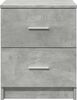 vidaXL Nachttisch mit 2 Schubladen Betongrau 40x36x50 cm 858791 Bild 4