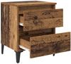 vidaXL Nachttisch 2 pcs Altholz 40 x 35 x 50 cm Holzwerkstoff 871919 Bild 5