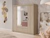 Kleiderschrank Elena 4D mit Spiegel (Farbe: Eiche Sonoma, ohne Schrankaufsatz) Bild 2