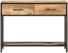 vidaXL Konsolentisch 100x35x76 cm Massivholz Mango und Eisen 358581 Bild 3