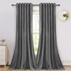 LMaxhome Verdunkelungsvorhang Samt Verdickt Velvet Gardinen Thermo Winter mit Ösen Vorhang Solide, (2 St) Grau/Grün/Rosa, Blickdicht Verdunkelnd, Wohnzimmer Schlafzimmer Bild 5