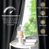 LMaxhome Verdunkelungsvorhang Samt Verdickt Velvet Gardinen Thermo Winter mit Ösen Vorhang Solide, (2 St) Grau/Grün/Rosa, Blickdicht Verdunkelnd, Wohnzimmer Schlafzimmer Bild 3