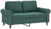 vidaXL 3-tlg. Sofagarnitur mit Kissen Dunkelgrün Samt 3202242 Bild 3