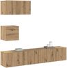 vidaXL TV-Schrankset Wandmontiert 3 pcs Artisan-Eiche Holzwerkstoff 3393140 Bild 3