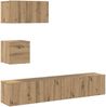 vidaXL TV-Schrankset Wandmontiert 3 pcs Artisan-Eiche Holzwerkstoff 3393140 Bild 2